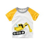 2-8Y Cartoon Print Baby Boys T-Shirt For Summer