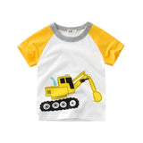 2-8Y Cartoon Print Baby Boys T-Shirt For Summer