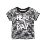 2-8Y Cartoon Print Baby Boys T-Shirt For Summer
