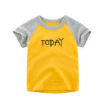 2-8Y Cartoon Print Baby Boys T-Shirt For Summer