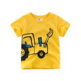 2-8Y Cartoon Print Baby Boys T-Shirt For Summer