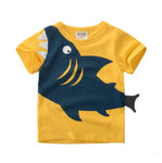 2-8Y Cartoon Print Baby Boys Shorts T-Shirt For Summer