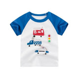 2-8Y Cartoon Print Baby Boys T-Shirt For Summer