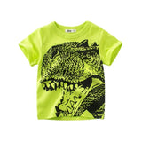 2-8Y Cartoon Print Baby Boys T-Shirt For Summer
