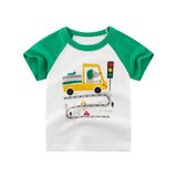 2-8Y Cartoon Print Baby Boys T-Shirt For Summer