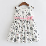 Summer Brand New Girls Dress Flowers Lace Silk