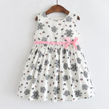 Summer Brand New Girls Dress Flowers Lace Silk