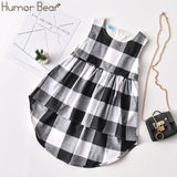 Summer Brand New Girls Dress Flowers Lace Silk