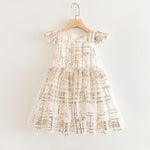 Summer Brand New Girls Dress Flowers Lace Silk