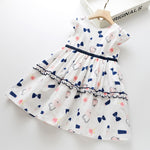 Summer Brand New Girls Dress Flowers Lace Silk