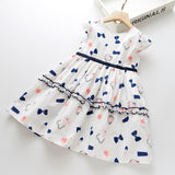 Summer Brand New Girls Dress Flowers Lace Silk