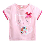 Cartoon Girls Short Sleeve T Shirt