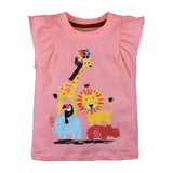 Summer Cotton Sleeveless T-shirt For Girls