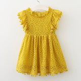 Girl Dresses Tassel Hollow Out Design