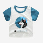 2-8Y Cartoon Print Baby Boys T-Shirt For Summer