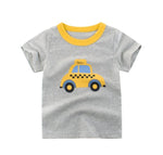 2-8Y Cartoon Print Baby Boys T-Shirt For Summer