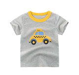 2-8Y Cartoon Print Baby Boys T-Shirt For Summer