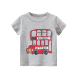 2-8Y Cartoon Print Baby Boys T-Shirt For Summer