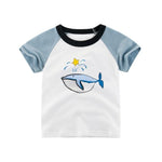 2-8Y Cartoon Print Baby Boys T-Shirt For Summer