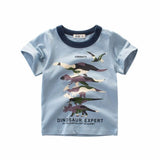 2-8Years Cartoon Print Baby Boys Shorts T Shirt