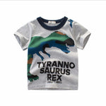 2-8Years Cartoon Print Baby Boys Shorts T Shirt
