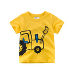 2-8Years Cartoon Print Baby Boys Shorts T Shirt