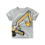 2-8Years Cartoon Print Baby Boys Shorts T Shirt