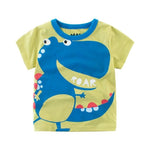 2-8Years Cartoon Print Baby Boys Shorts T Shirt