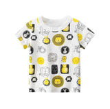 2-8Years Cartoon Print Baby Boys Shorts T Shirt
