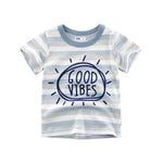 2-8Years Cartoon Print Baby Boys Shorts T Shirt