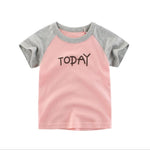 2-8Years Cartoon Print Baby Boys Shorts T Shirt
