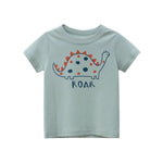 2-8Y Cartoon Print Baby Boys T-Shirt For Summer