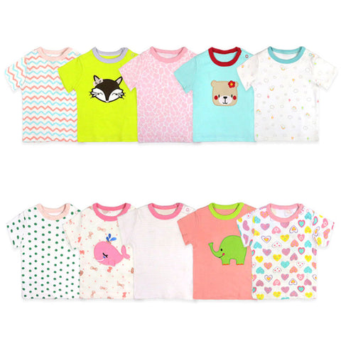 Cotton Short Sleeve Newborn Baby T-shirt