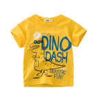 2-8Y Cartoon Print Baby Boys Dinosaur T Shirt