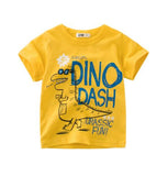2-8Y Cartoon Print Baby Boys Dinosaur T Shirt