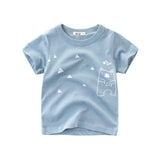 2-8Y Cartoon Print Baby Boys Dinosaur T Shirt