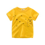 2-8Y Cartoon Print Baby Boys Dinosaur T Shirt