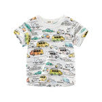 2-8Y Cartoon Print Baby Boys Dinosaur T Shirt