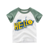 2-8Y Cartoon Print Baby Boys T-Shirt For Summer