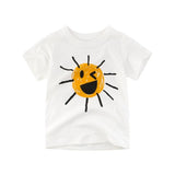 2-8Y Cartoon Print Baby Boys T-Shirt For Summer