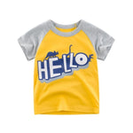 2-8Y Cartoon Print Baby Boys T-Shirt For Summer
