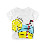 2-8Y Cartoon Print Baby Boys T-Shirt For Summer